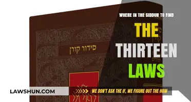 Locating the Thirteen Laws in the Siddur: A Step-by-Step Guide