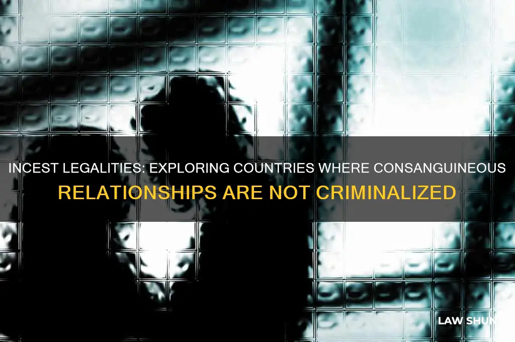where in the world is incest not against the law