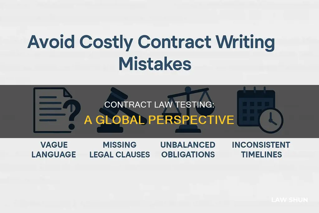where is contract law tested