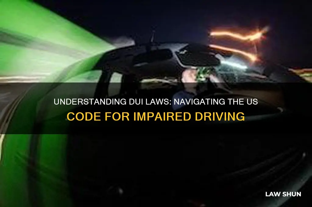 where is dui law in the us code
