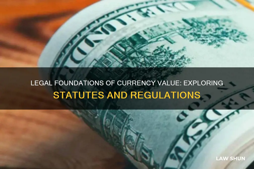 where is it written in law the value of currency
