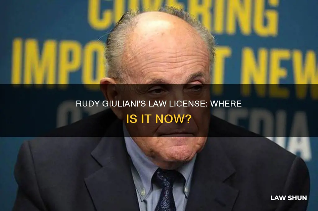where is rudy giuliani law license