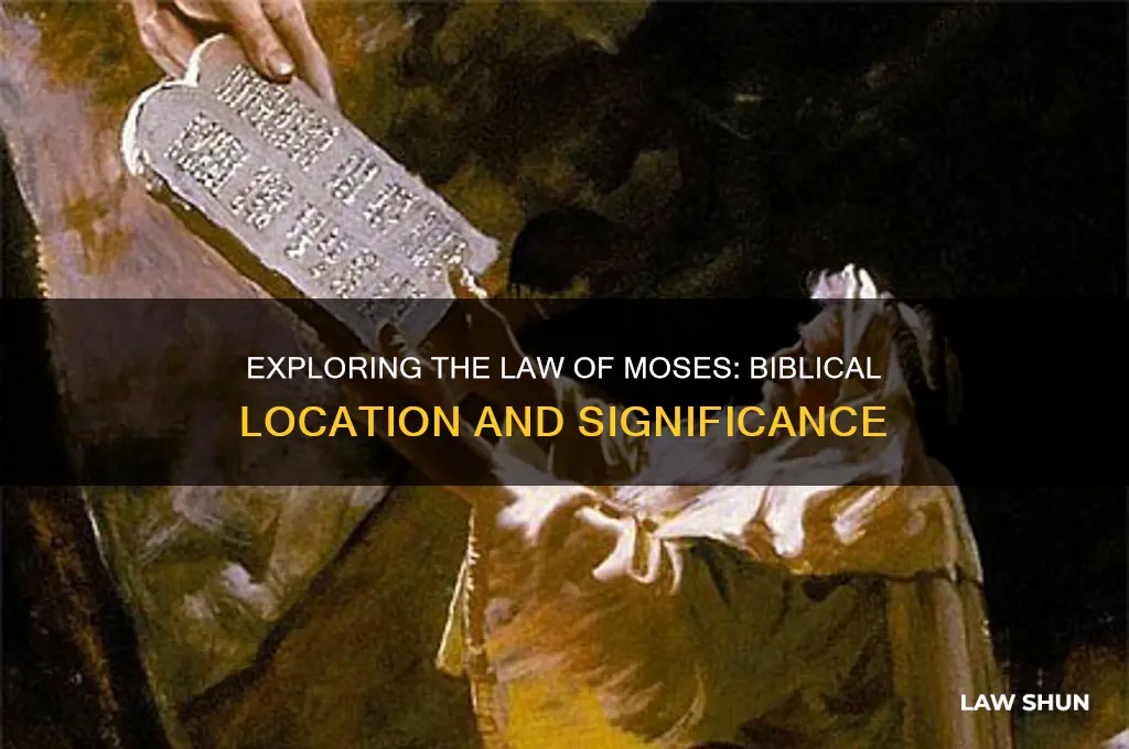where is the law of moses found in the bible