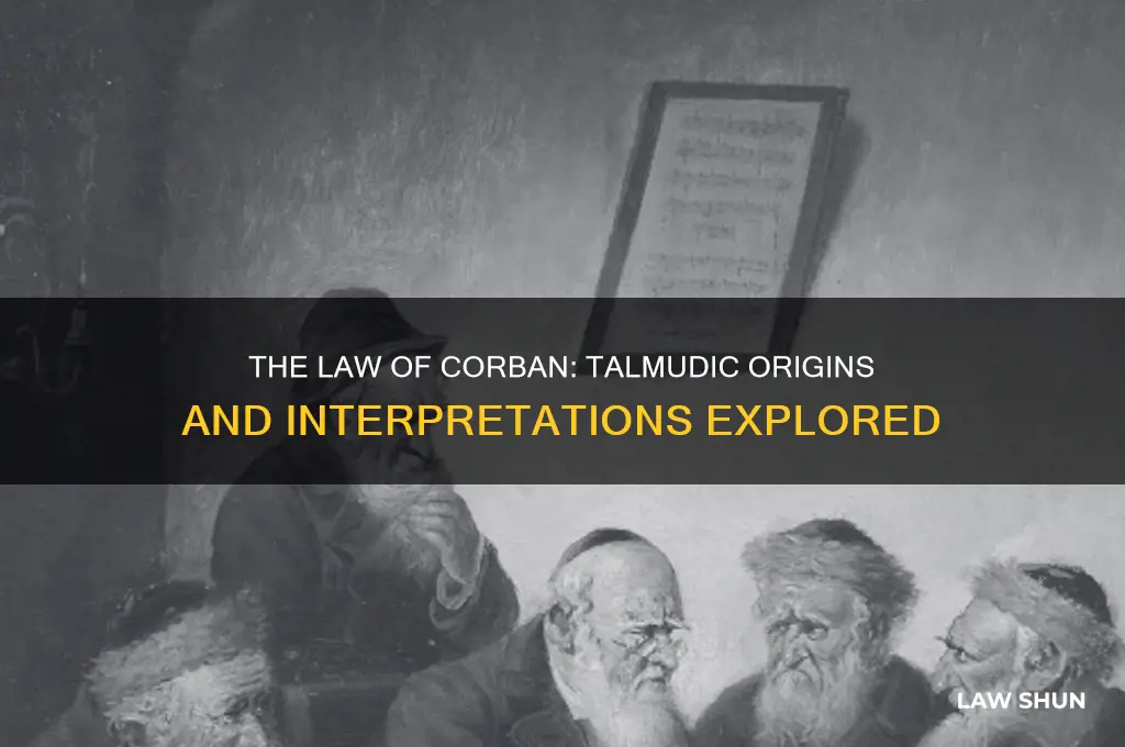 where is the the law of corban in the talmud