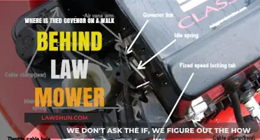 Where is the Governor Located on a Walk-Behind Lawnmower?