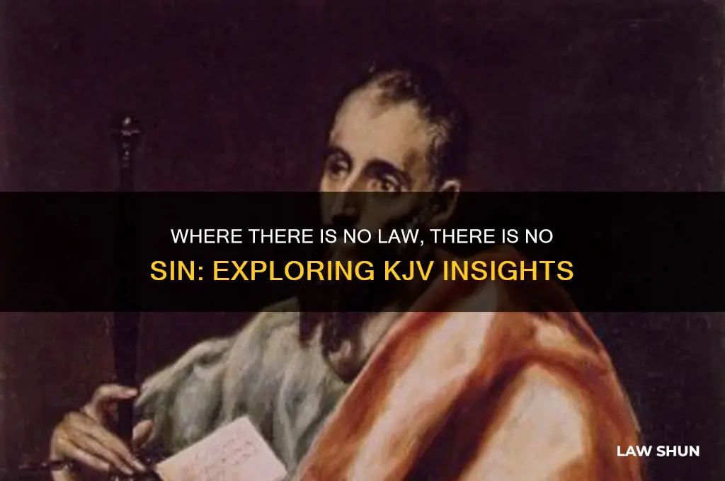 where there is no law there is no sin kjv