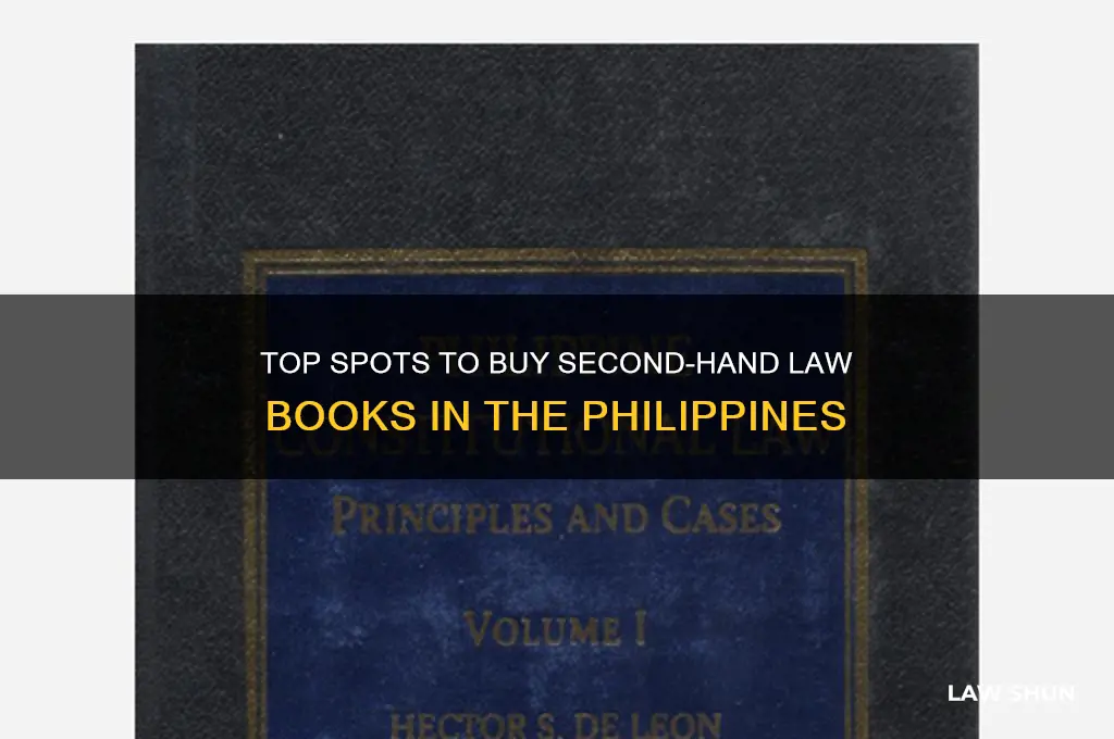 where to buy 2nd hand law books in the philippines