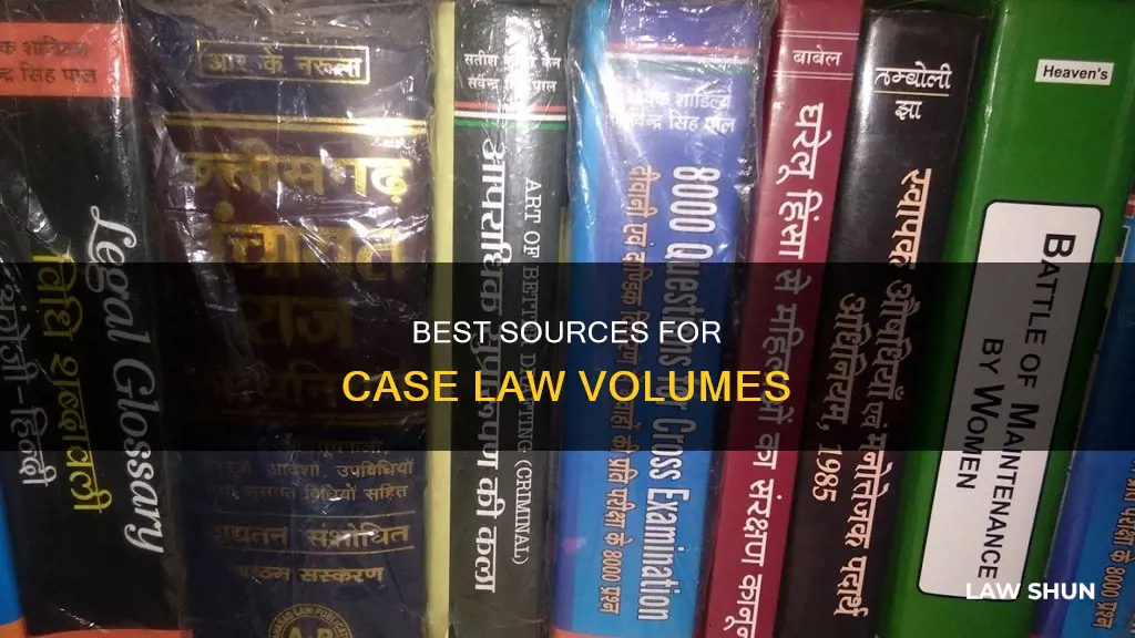 where to buy case law volumes