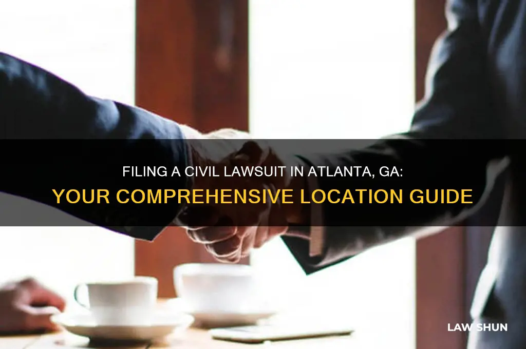 where to file a civil law suite in atl ga