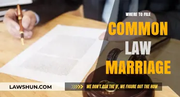 Common-Law Marriage: Where to File?