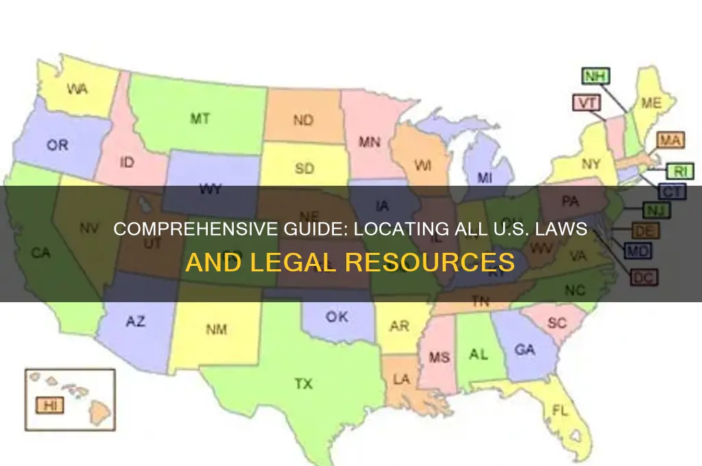 where to find all us laws