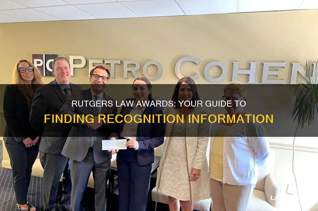 where to find award info rutgers law