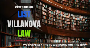 Discover Villanova Law's Essential Book Lists: Your Ultimate Resource Guide