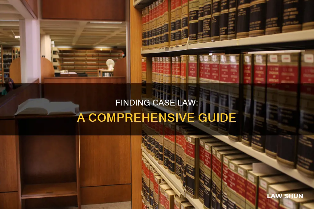 where to find case law