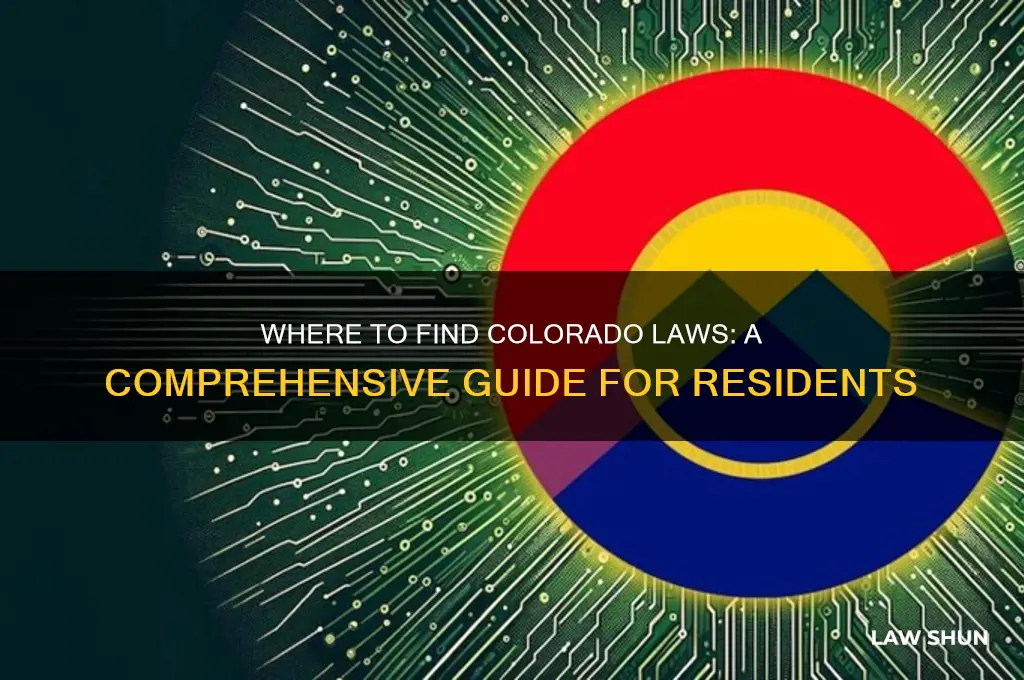 where to find colorado laws