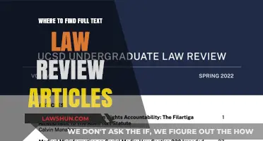 Discover Full-Text Law Review Articles: Top Sources and Strategies