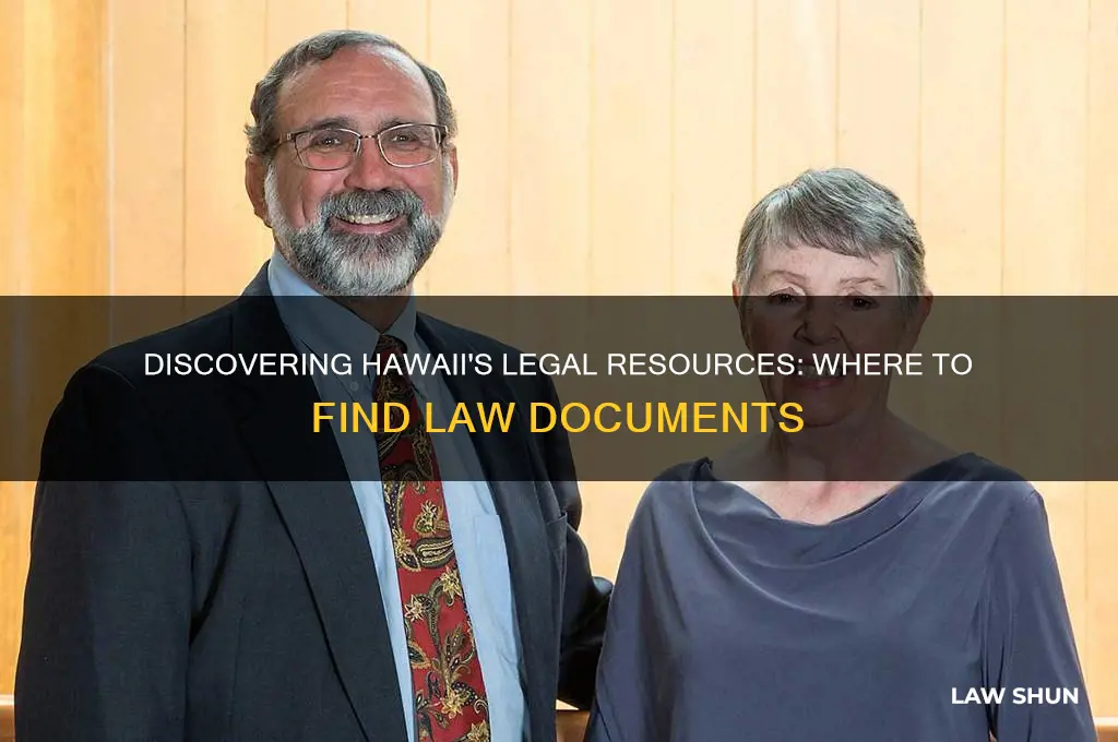 where to find law documents in hawaii