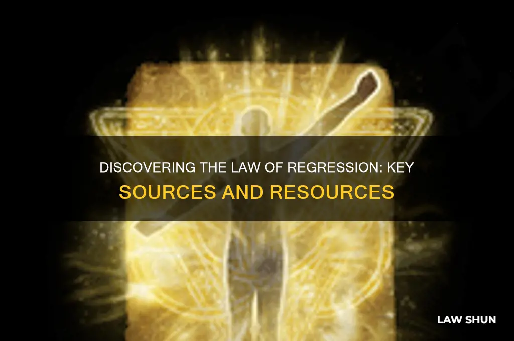 where to find law of regression