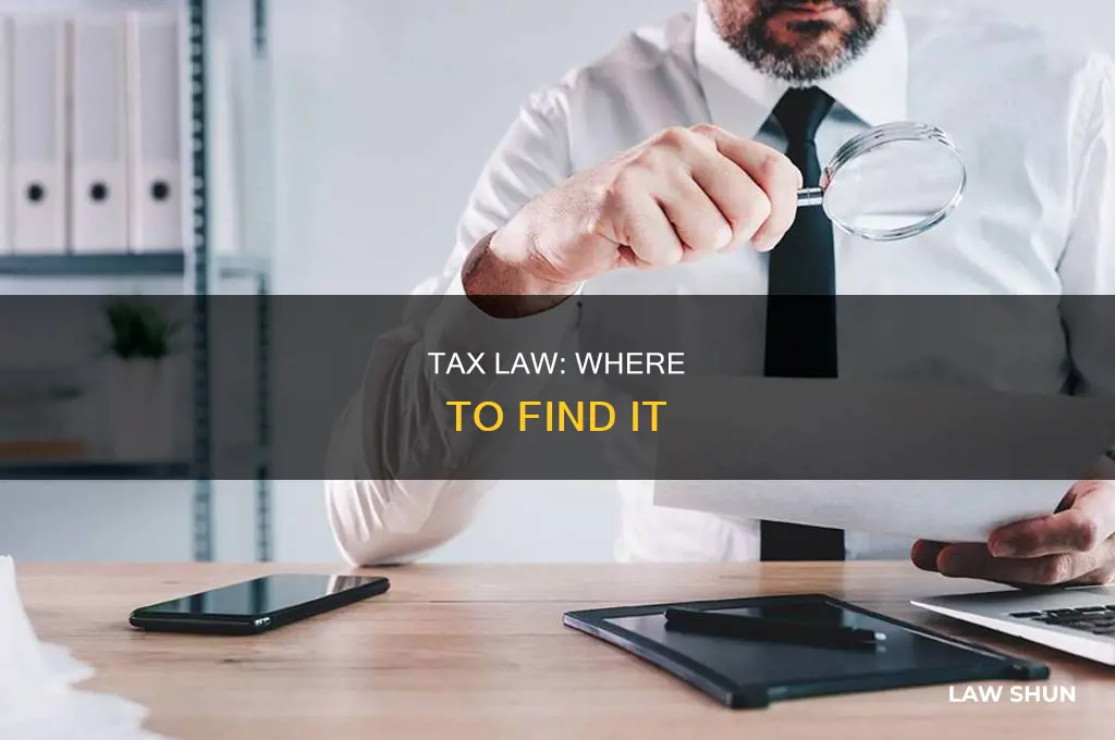 where to find tax law