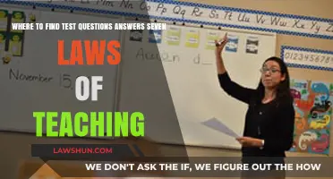 Discover Test Answers: Unlocking the Seven Laws of Teaching Secrets