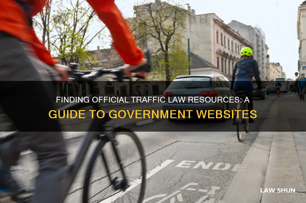 where to find traffic law site gov