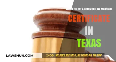 Common-Law Marriage Certificates: Texas Requirements and Process