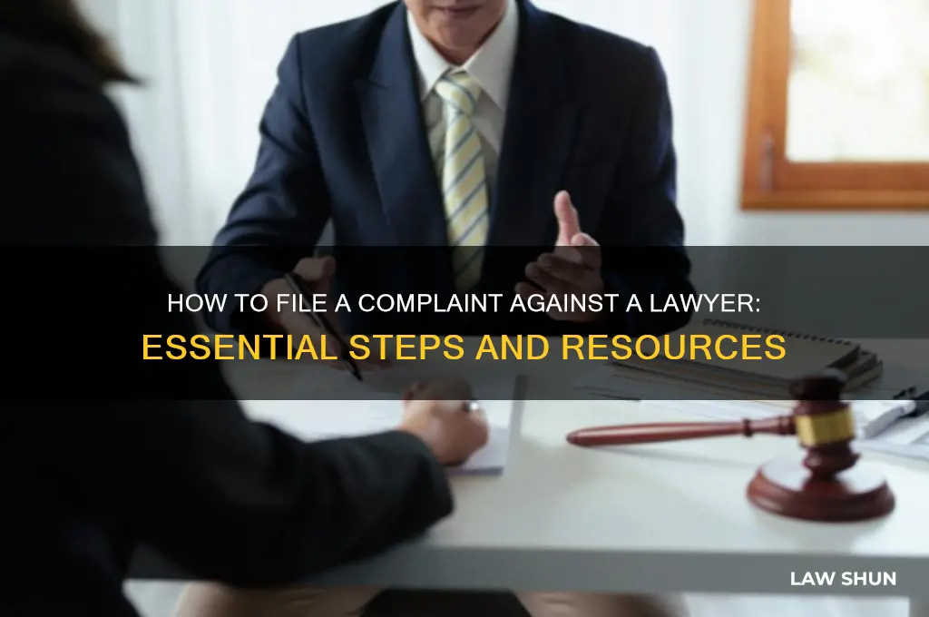 where to go to file a complaint against a lawer