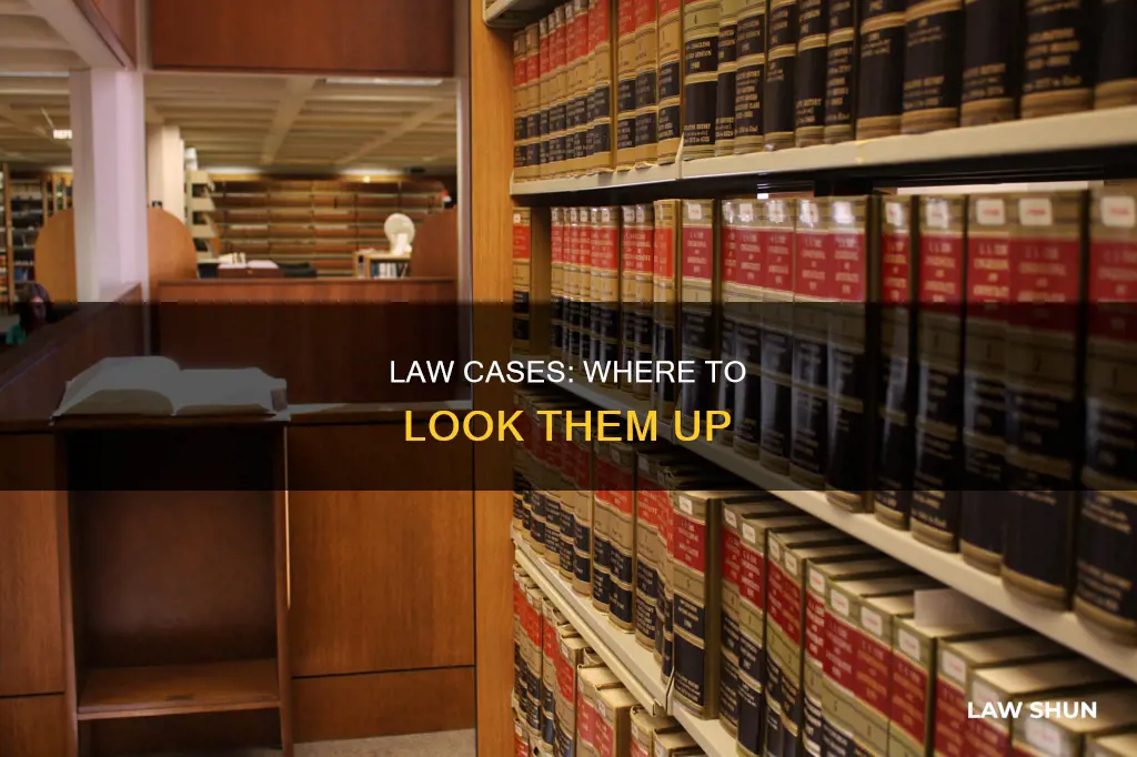 where to look up law cases