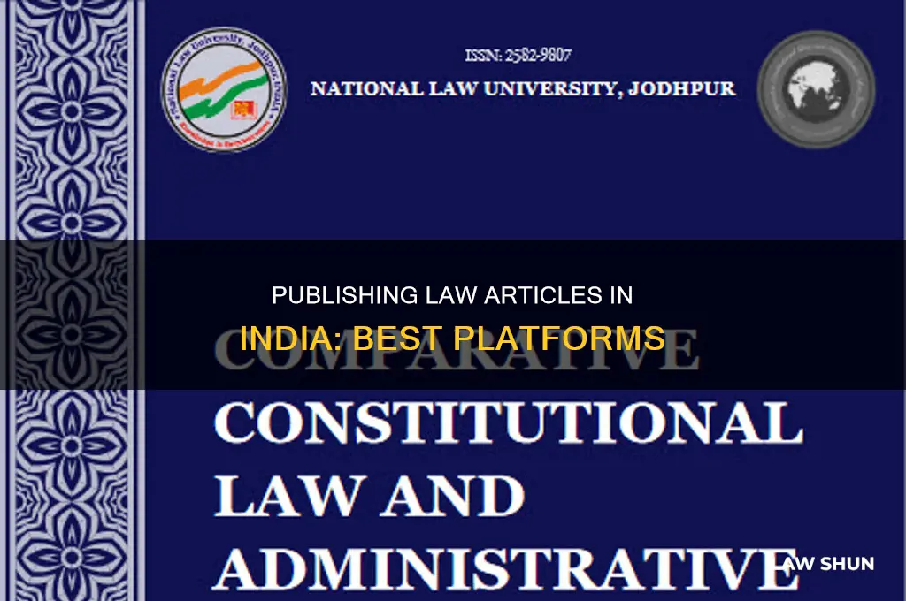 where to publish law articles in india