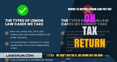 Lemon Law Payouts: Tax Return Reporting