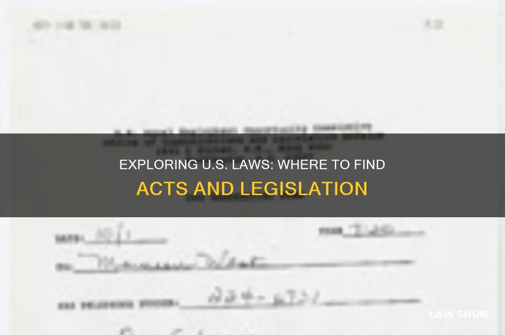 where to see us laws acts