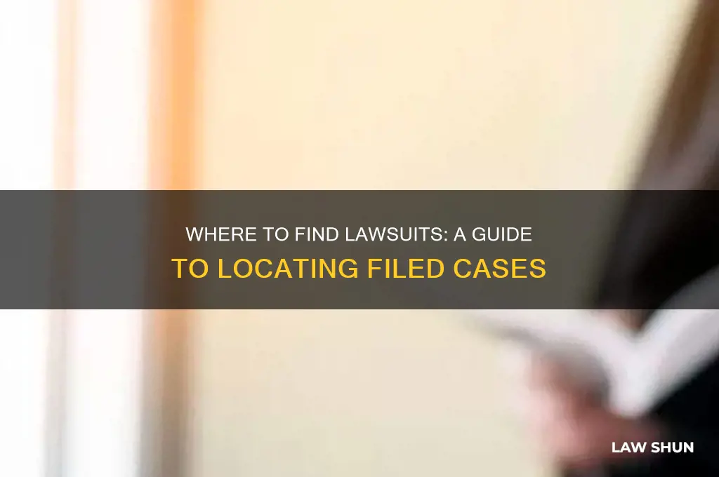 where to see where law suits are filed