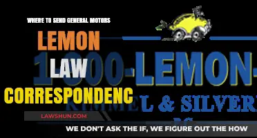 Where to Send General Motors Lemon Law Correspondence: A Guide