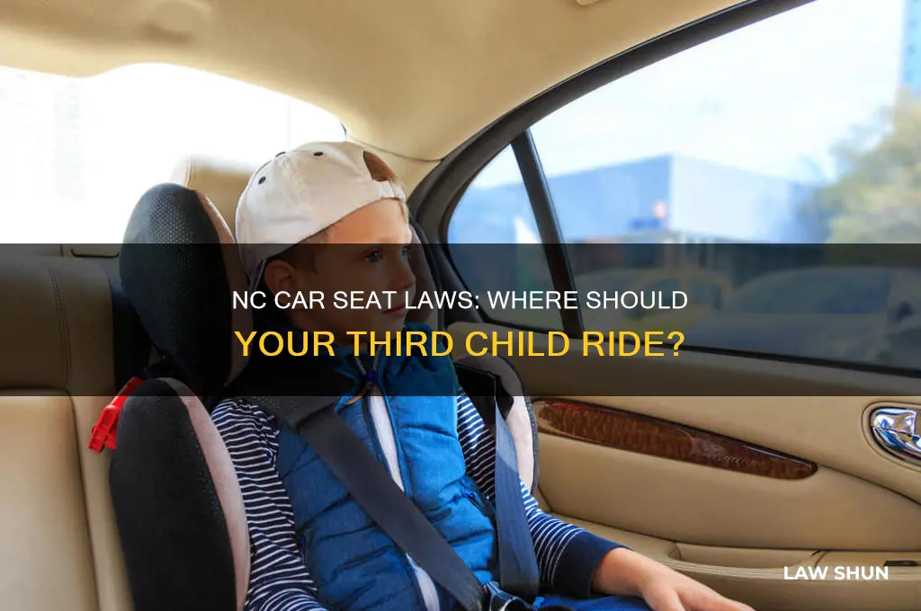 where would third child ride under n c law
