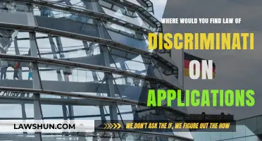 Understanding Discrimination Laws: Where to Find Them on Applications