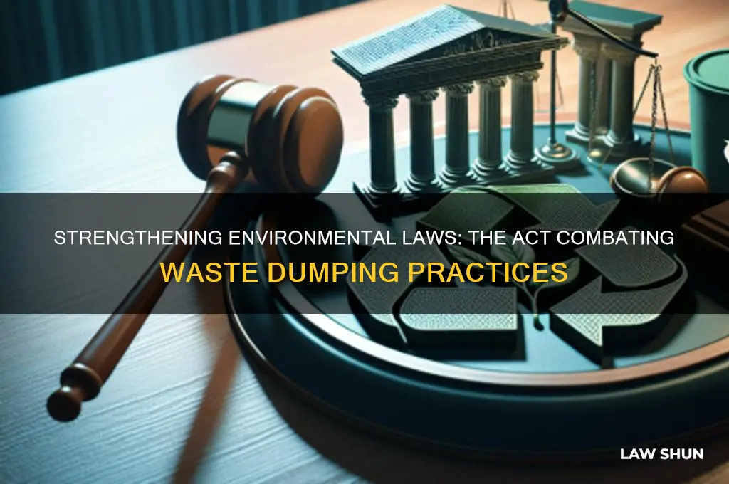 which act strengthened the laws against dumping waste