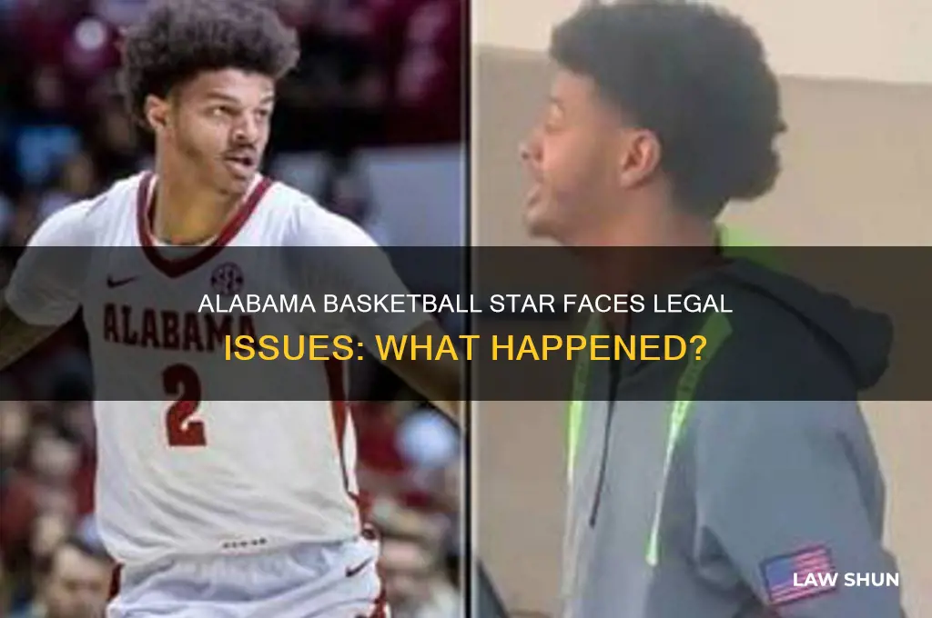 which alabama basketball player is in trouble with the law