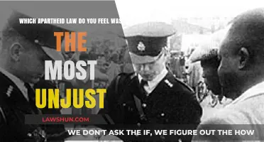 The Most Unjust Apartheid Law: A Legacy of Oppression and Injustice