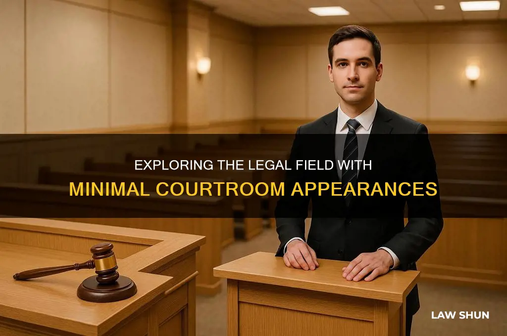 which area of law has the least court appearance