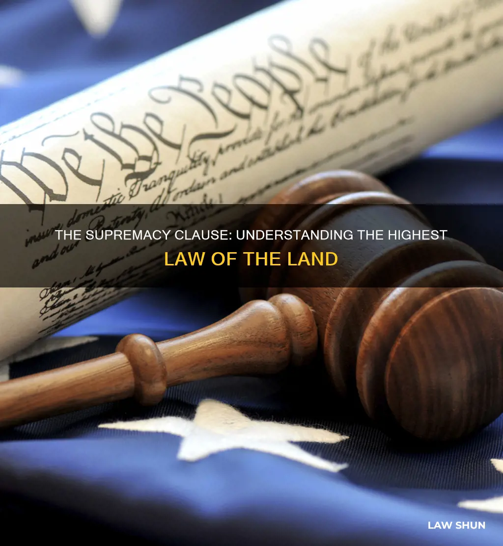 which article establishes the us constitution as the supreme law