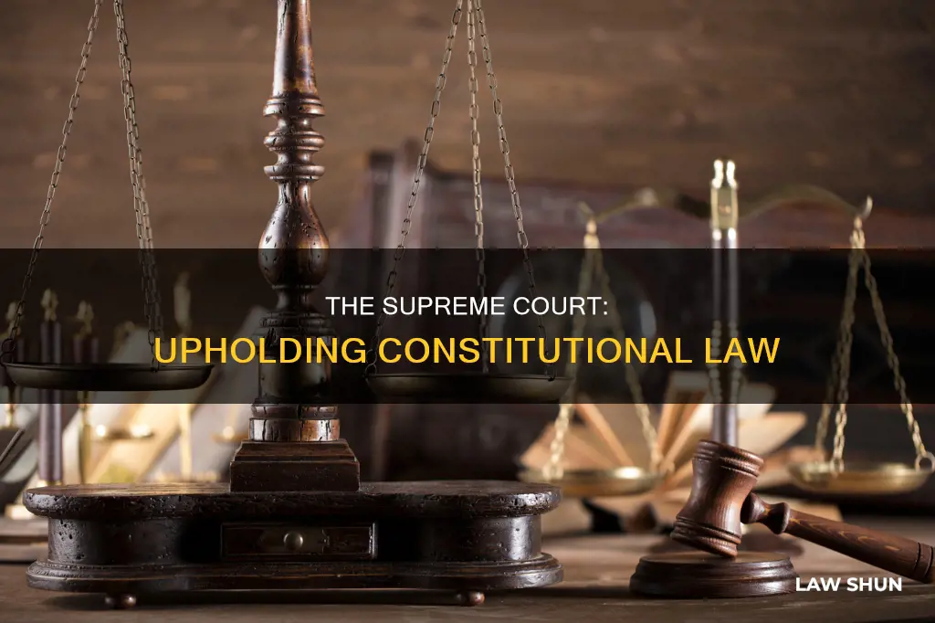 which branch declares laws constitutional