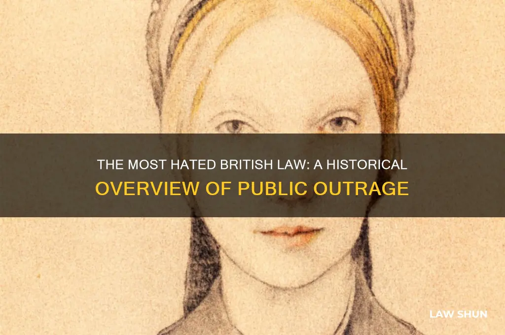 which british law was the most hated of the laws