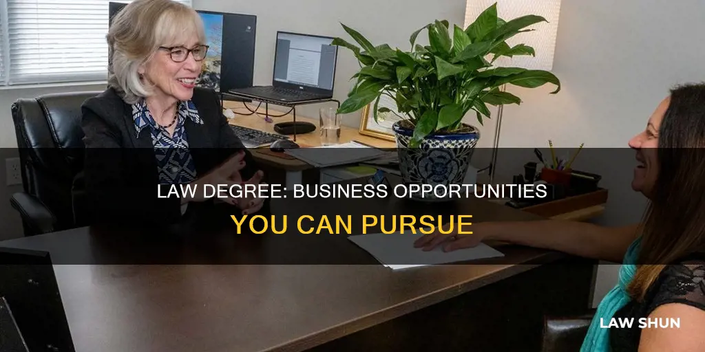 which business can i start with a law degree