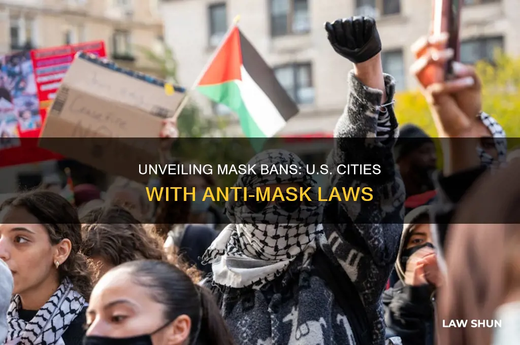 which cities in america have laws against wearing masks