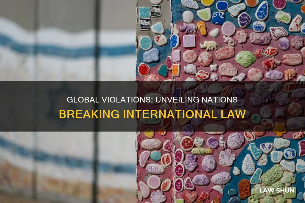 which countries are breaking international law