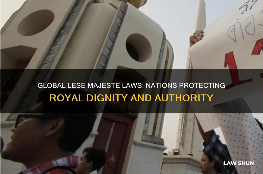 which countries have lese majeste laws