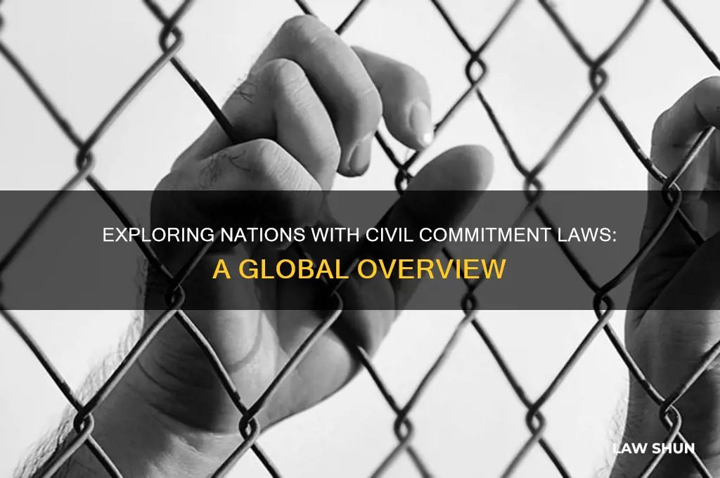which country has civil commitment laws