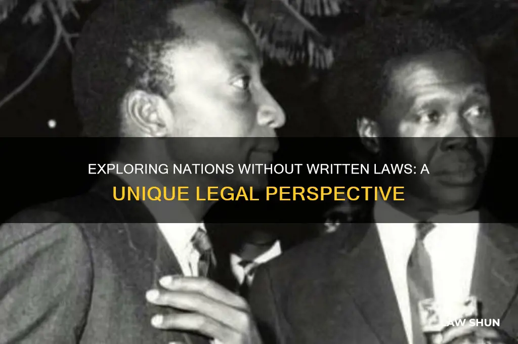 which country has no written law