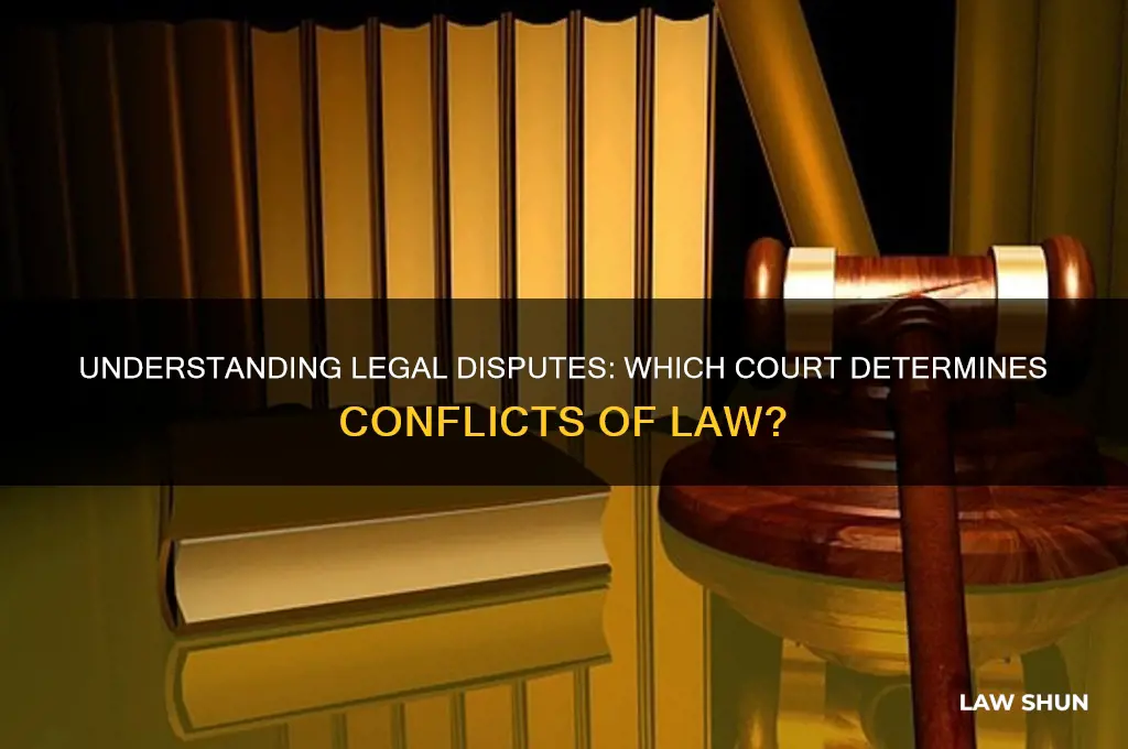 which court determines dispute of law