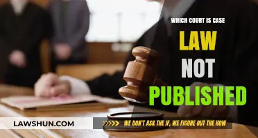 Case Law: Unpublished and Unavailable in Court
